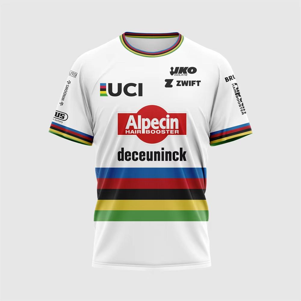 

DECEUNINCK Team 2025 Cycling Jersey Clothing T-shirt Outdoor Sports Competition Tour De France Men 3D New Summer Women Children XXS