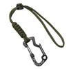Outdoor Tactical Paracord Carabiner Backpack Hanging Buckle Multifunctional Keychain for Camping Emergency