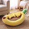 Banana Pet Bed Cute Nest with Cushions Ultra-Soft for Cats, Young Dogs
