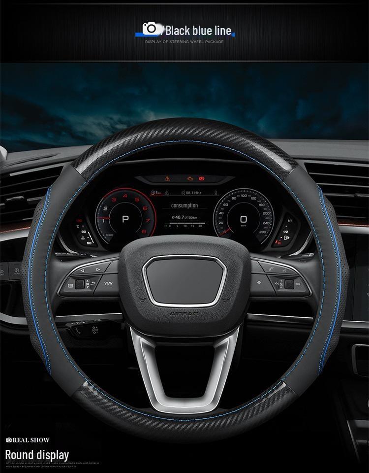 Jaguar Steering Wheel Cover: XEL, XFL, F-PACE, XJ, Suede & Leather, All-Seasons