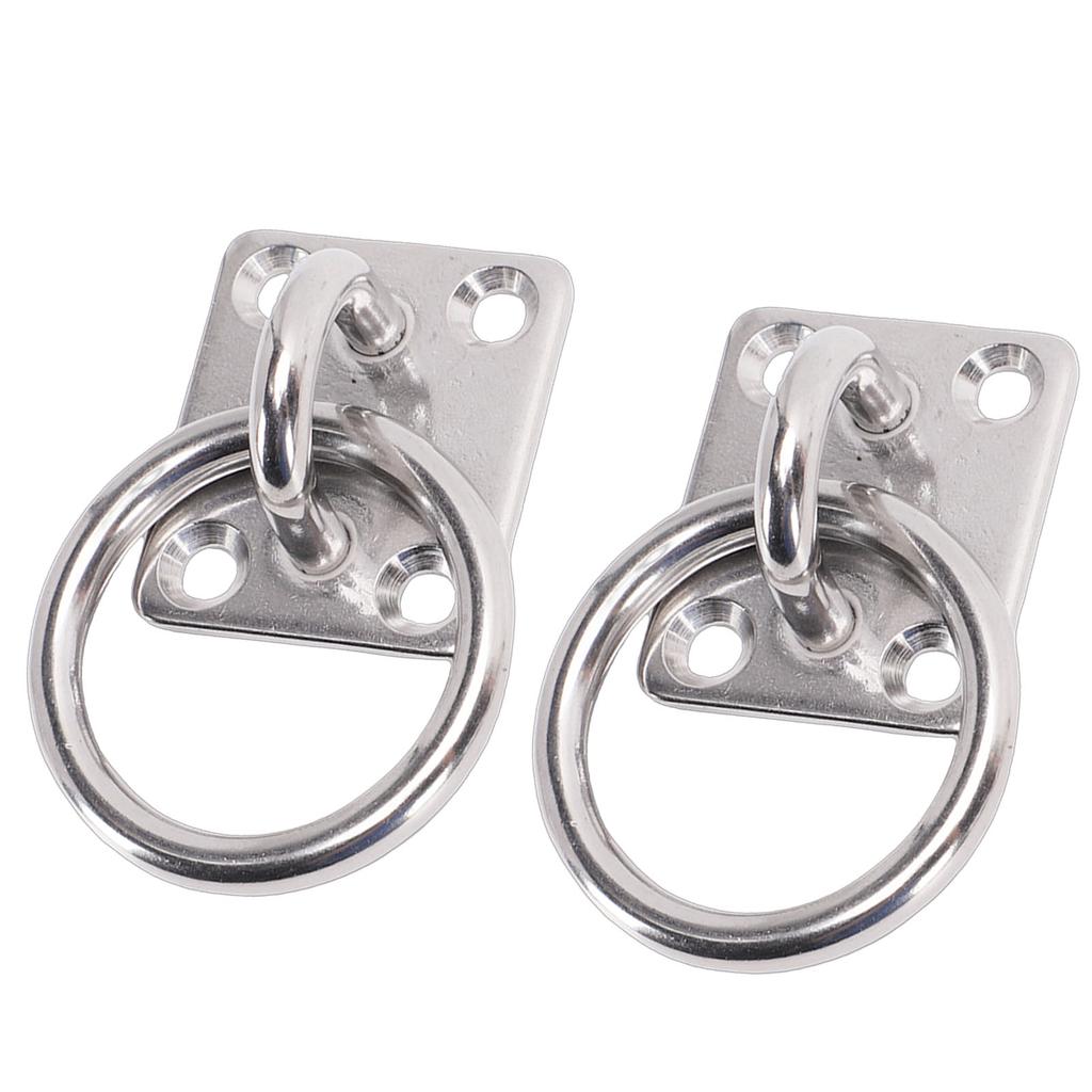   Stainless Steel   Eye Plate   Hooks Marine Hardware Screws for Boats Yachts Sailboats  