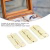 50pcs Rounded Cabinet Hinges Gold Jewelry Box Hinges Small Hinges  Cabinet Door