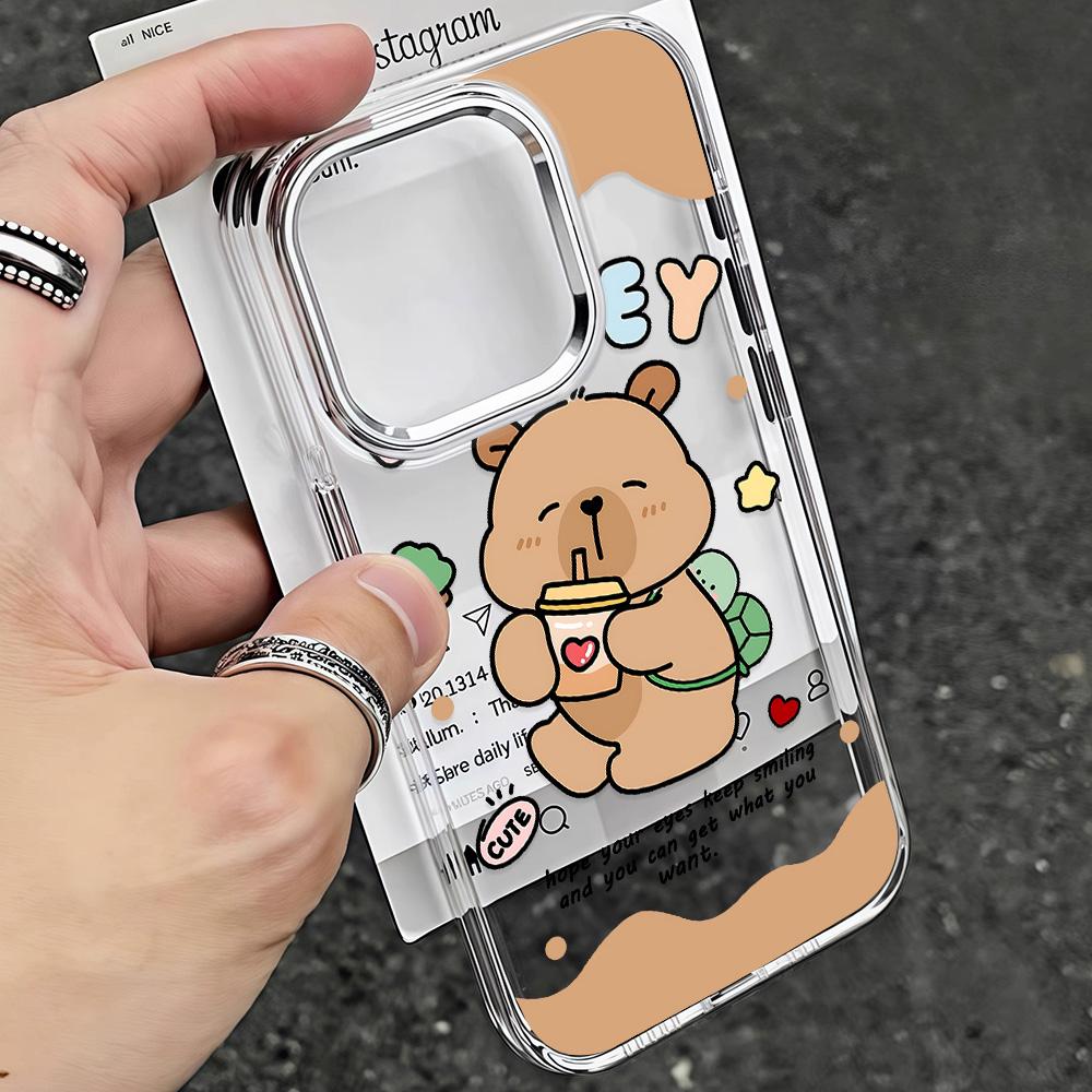Cartoon Cute Capybaras Hot Phone Case For Xiaomi Redmi Note A5 A3 14 13 14c 13c 12 11 12s 12c 10c 10 9 Pro Plus 4G 5G Soft Cover