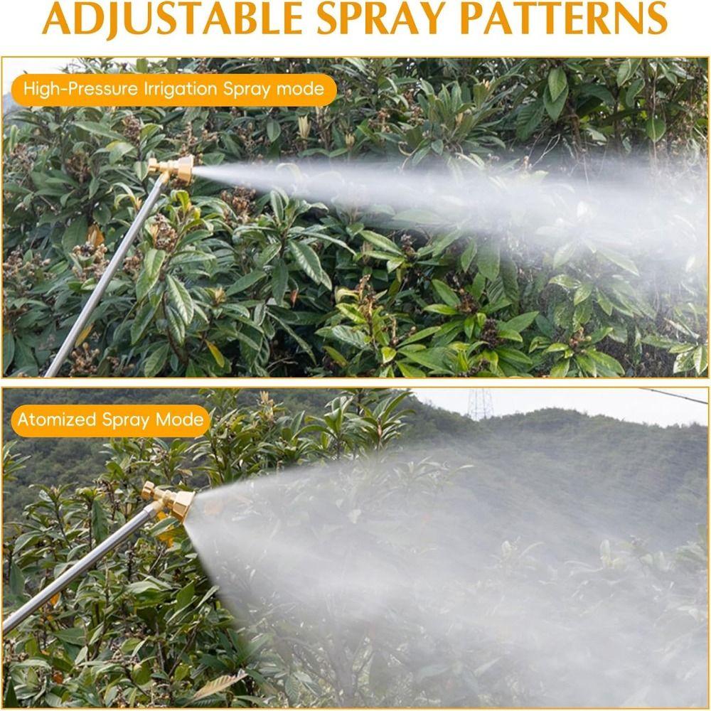 High Pressure Brass Atomizing Nozzle Adjustable Irrigation Nozzle Agricultural Spraying