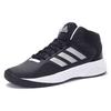 Adidas Cloudfoam Thick Sole Synthetic Leather Wear-Resistant Non-Slip Mid-Top Marathon Running Shoes Men Sneakers Black AQ1362