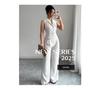 European-American French Style Summer Button Vest & Long Pants Set for Women - 2025
