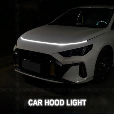 LED Decoration Lights For Car Hood Flexible Daytime Running Light Strip White