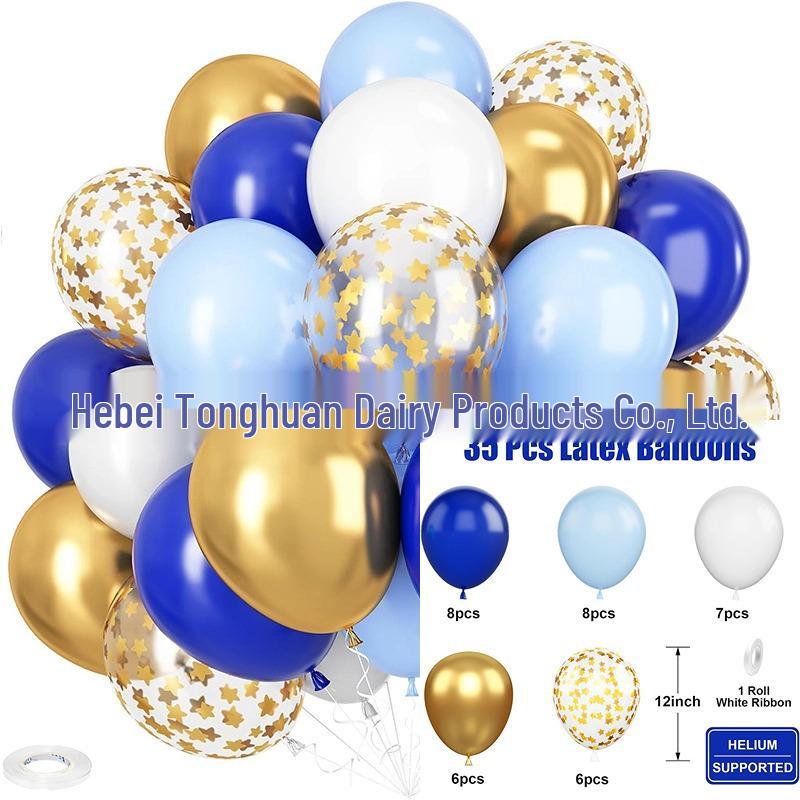 Set di 35 Palloncini Colorati con Paillettes da 12 Pollici per Decorazioni di Feste di Compleanno