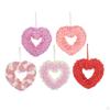Artificial Heart Shaped Rose Wreath for Table Centerpieces and Events