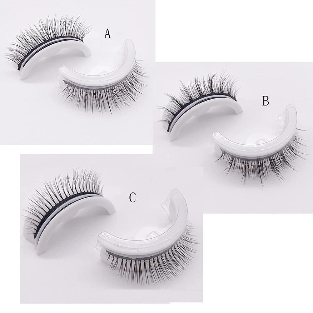Self Adhesive False Eyelashes 3D False Eyelashes Waterproof Reusable Eyelashes No Liner or Glue Required