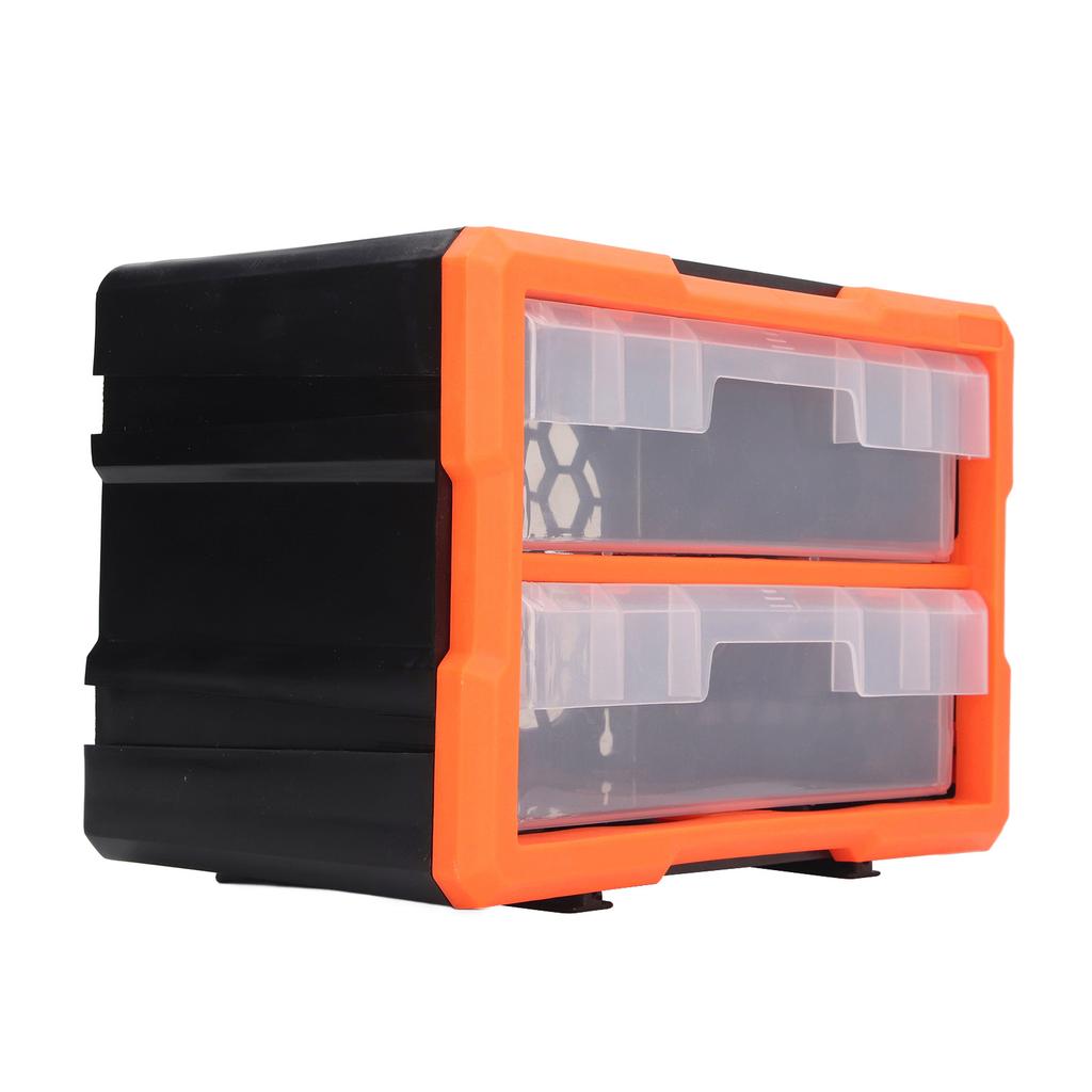 Hardware Box Organizer 2 Schubladen Werkzeugkasten Große Kapazität Schrauben Komponenten Aufbewahrungskoffer