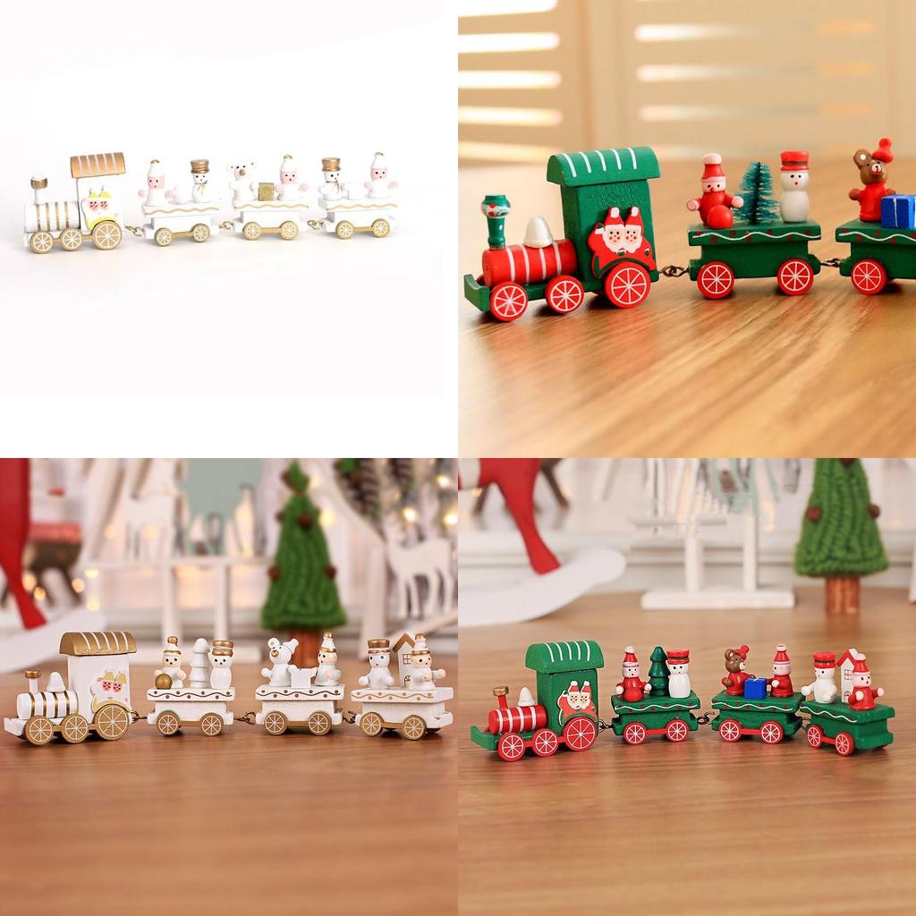 Delightful Christmas Wooden Train Decor Ideal Holiday Gift For Kids And Schools