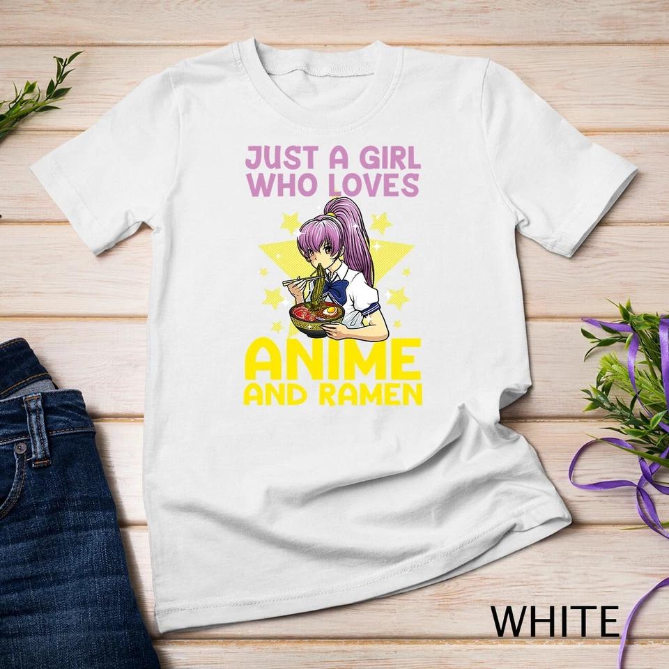 Anime Art For Women Teen Girl Anime Merch Ramen Anime Lover Unisex T-shirt 8 M