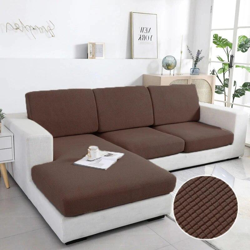 Husă de pernă de canapea groasă Huse de perne de canapea montate pentru camera de zi Husă de scaun elastică jacquard lavabilă Protector de mobilier