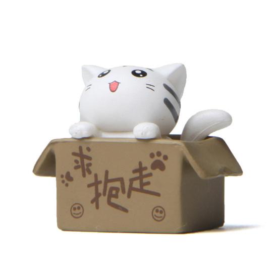 Încântător Model solid Cutie de carton Ornament de pisică Cutie de desene animate Pisicuță Cadou de aniversare