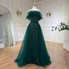 Sexy feathers high-end evening dress socialites party performance host performance tube top dress LA11111