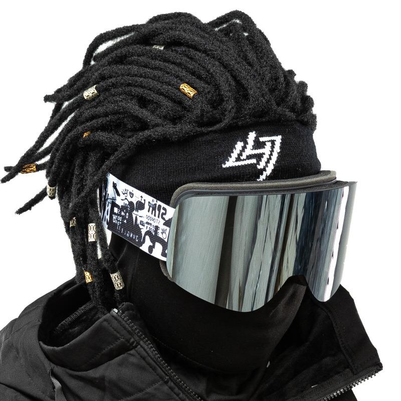 Comprehensive REVO True Film Ski Glasses Double-layer Anti-fog and Anti-snow Blindness Goggles Snow Goggles Card Myopia/HX16