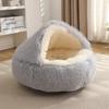 Kappaxiong Plush Semi-Enclosed Winter Pet Bed