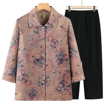 Summer Wear for Mature Women: Shirts, Mother’s Sets, Three-Quarter Sleeve Tops, Grandma Style