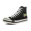 Mizuno Court S Hi Comfortable Versatile Non-Slip Durable Breathable Cushioning High-Top Canvas Shoes Unisex Sneakers Black White D1GH220703