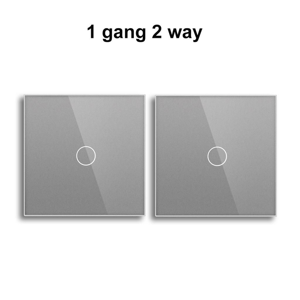 86*86mm EU Standard Glass Wall Touch Switches 10A
