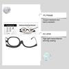 Lumavire Makeup Assistance Glasses: 1.7X Magnification +180 Rotating Lens Portable Beauty Folding Glasses