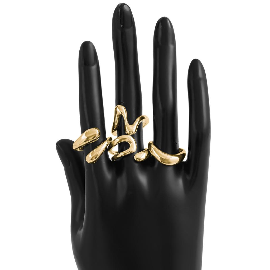 Hot Selling Design Ring Opening Irregular Geometric Ringset Personality Joint Ring Personality Ring