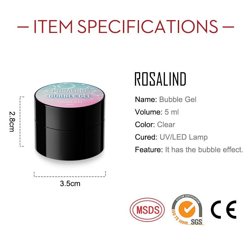Rosalind Jelly Bubble Glue, Japanese Bubble Nail Polish Glue, Mermaid Bubble Phototherapy Glue, Plant Barbie Glue