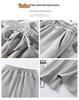Women's Korean Style High Waist Wide Leg Sweatpants - Petite, Warm, Drape, Casual Sports Pants for Spring 2026