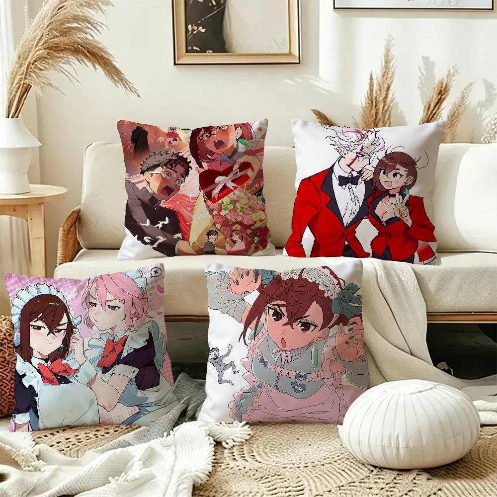 Japanese Anime D-Dandadanes Maple Design Cushion Cover Happy Autumn Harvest decor Holiday Decorati Pillow Cover