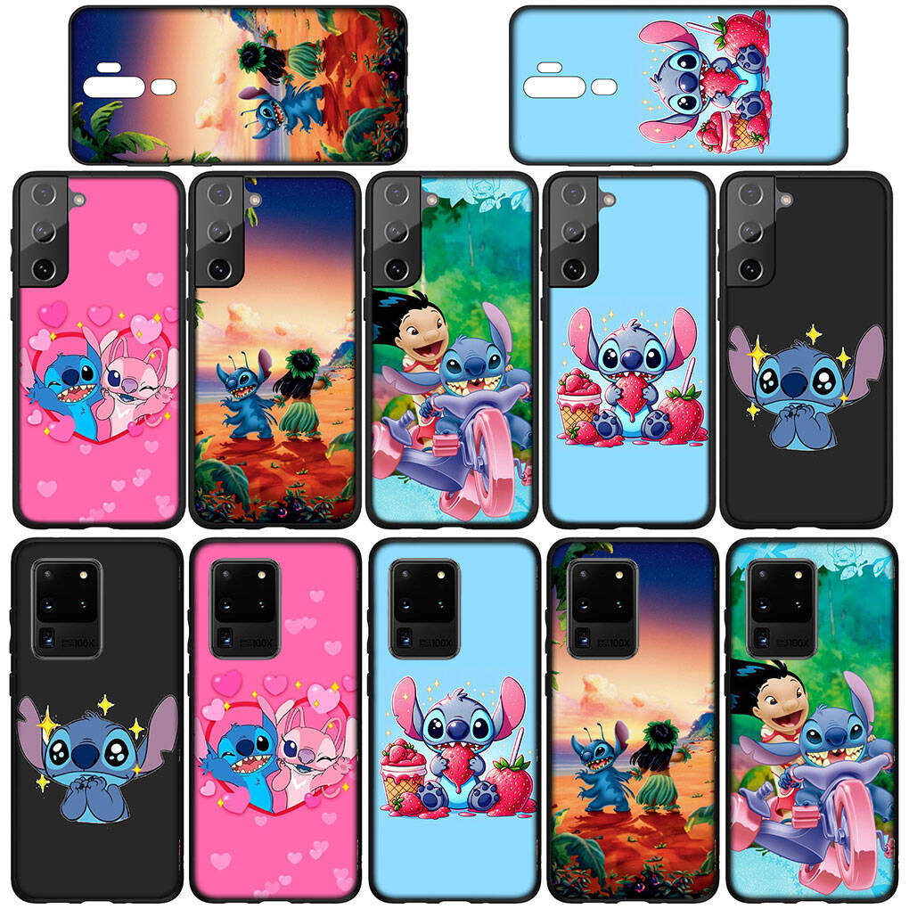 Phone Case for iPhone 17 16 15 Plus X XR Huawei P30 P20 Lite Redmi Note 14 12 11 13 Pro Max OPPO A60 A80 A40 A18 A38 Cartoon Lilo Luxury Stitch Cover