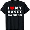 I Love My Honey Badger, I Heart My Honey Badger T-Shirt Unisex T-Shirt