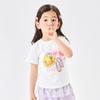 B. Duck Little Yellow Duck Children's Clothing Summer New Collection Girls' Printed Cute Short sleeved T-shirt