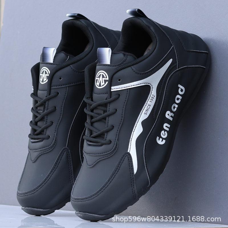 

Мужская обувь осень водонепроницаемая кожаная поверхность 2024 новая спортивная обувь мужская сумка дно нескользящее усиление повседневная папа модная обувь 44