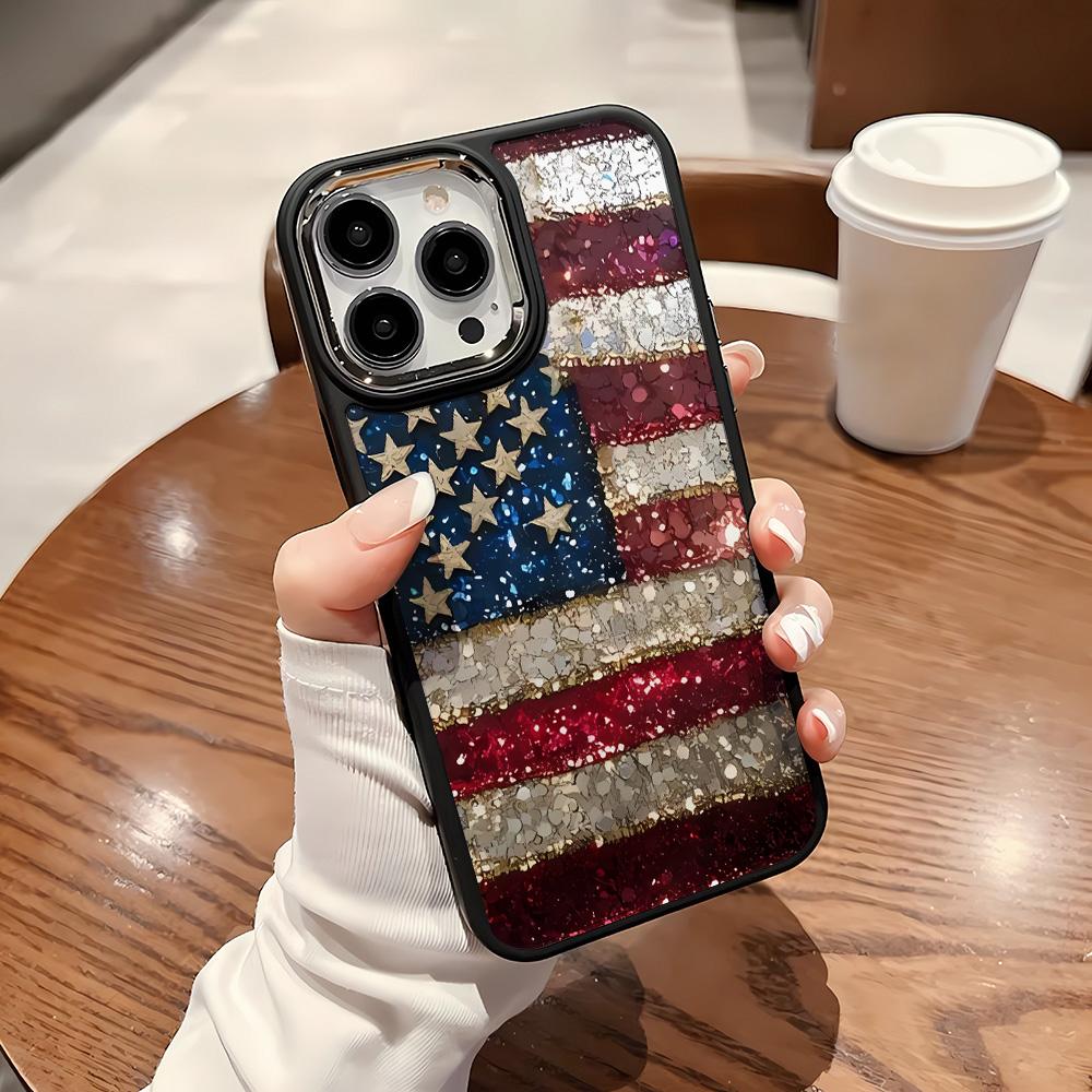 National Flag Pattern Phone Case For IPhone 15 14 13 12 11 Pro Max XR XS X 7 8 Plus Soft Square Silcone Cover Case Funda