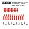 21pcs Carp Fishing Accessories Kit Worm Aligner Ring Swivel Hook Bead Size S L Small Fits Line Aligner Hook Sleeve For Carp Fishing Tackle
