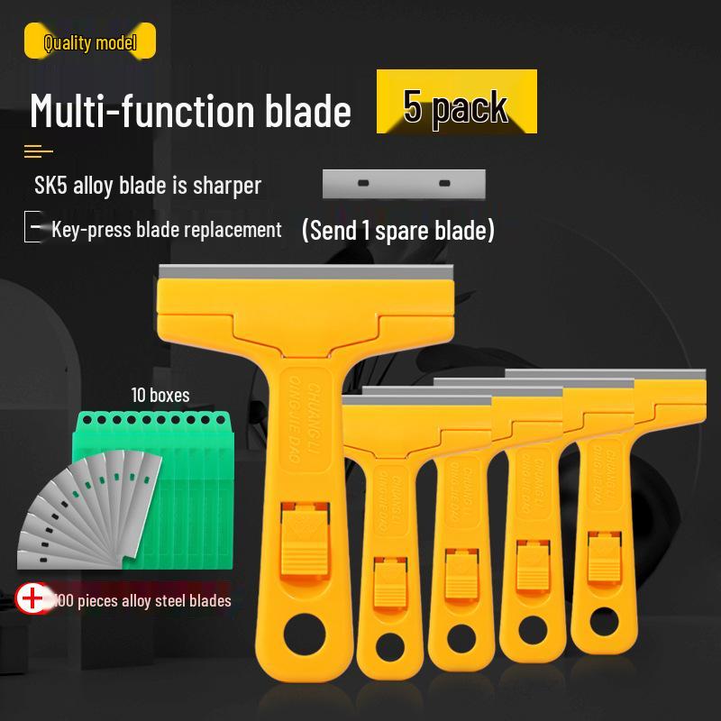 Multi-Purpose Cleaning & Scraping Tool for Adhesive Removal and Caulk, Wall, and Floor Cleaning.