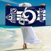 Personalized Rams Helmet Print Beach Towel Microfiber Beach Towel Thin Absorbent for Beach Swimming Yoga Bath Sports. 0910359