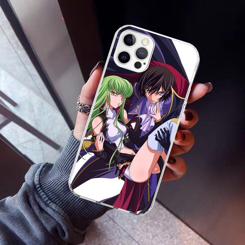 Code Geass Anime Phone Case For iPhone 17 Air 11 13 Mini 14 15 Plus 16 12 Pro Max 16E SE 7 8 Pattern Soft TPU Back Cover 17 Air