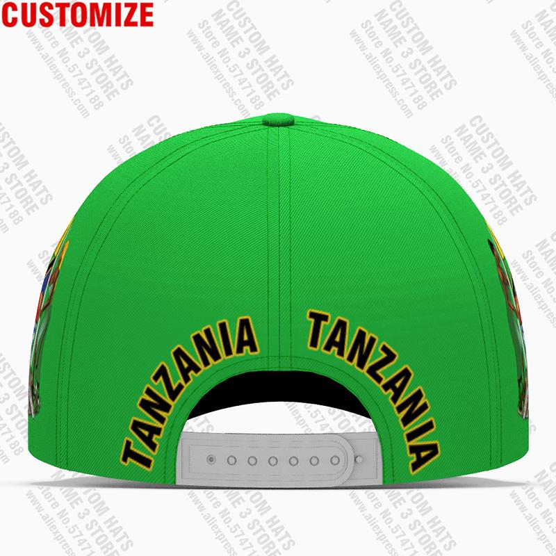 Tanzania Baseball Cap Free 3D Custom Made Name Number Team Logo Tz Hat Tza Country Travel Tanzanian Nation Swahili Flag Headgear