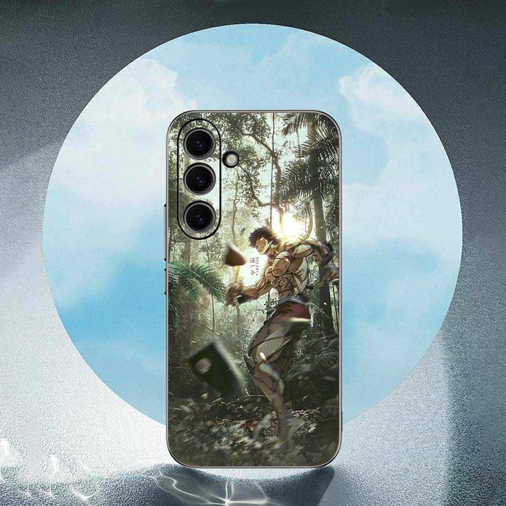 Baki H-Hanma Anime For Samsung Galaxy S23 S24 S25 Ultra S22 Plus S21 Black Soft Case Waterproof Soft Case