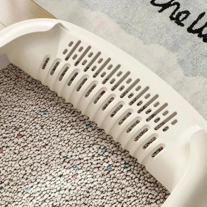 Large Semi Enclosed Cat Litter Box with Open Spill Prevention Extra Large Cat Litter Box Pet Supplies Cat Litter Box Cat Toilet