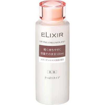 Elixir Elixir Lifting Emulsion EX I 120 ml Mléčná pleťová voda Po nanesení pleťové vody naneste množství o velikosti desetníku na dlaň nebo bavlnu