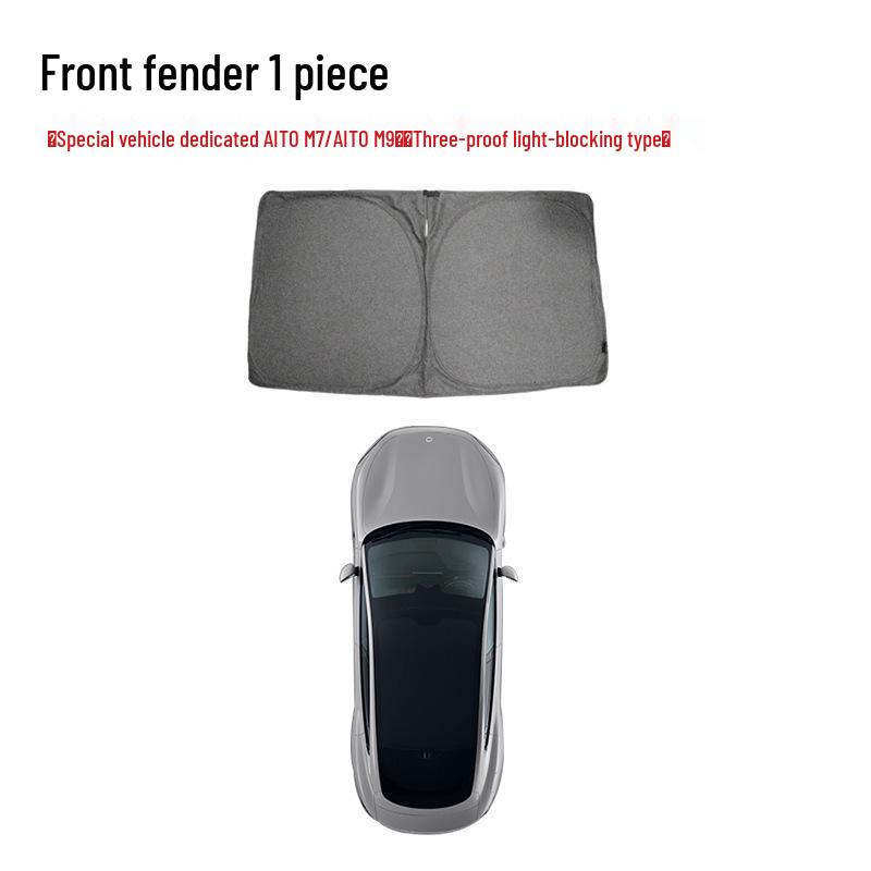 AITO M7/M9 Sunshade: Heatproof, Mildew-Resistant, Three-Proof Car Window Privacy Visor 1 Front
