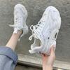 Spring Women's Sneakers Green Breathable Mesh Platform Chunky Sneakers Women Sports Shoes Thick Sole Walking Sneakers Woman Shoe