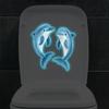 Glow-In-The-Dark Girl Dolphin Toilet Sticker Luminous Self-Adhesive Vinyl Wall Sticker Bathroom Wall Or Window Decoration