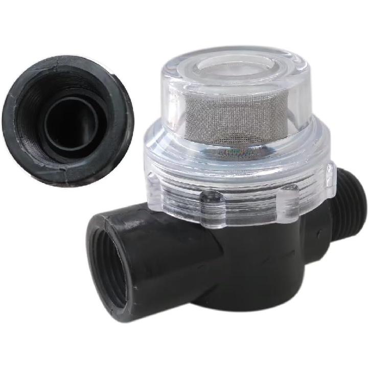 15-085-00 RV Water Pump Strainer for Camper Marine with 50 Mesh Stainless Steel Screen New Version