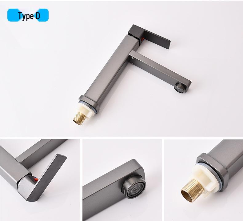 Single Cold Water Engineering Basin Faucet for Washbasin – Quick Open, Single Hole, Desktop Installation