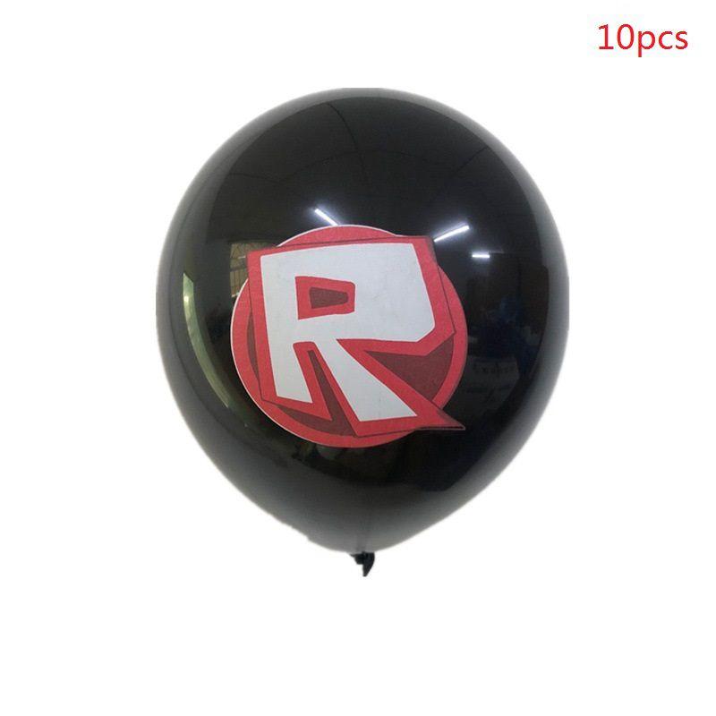 

Vibrant Game Roblox Latex Balloons Perfect For Kids Birthday Party Decorations Black-10pcs