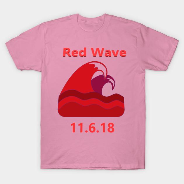 T-Shirt Damen Rote Welle Harajuku Druck Kawaii T-Shirt Sommer Kurzarm Damen T-Shirt Top Tee